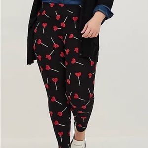 Torrid PREMIUM LEGGING HEART LOLLIPOPS